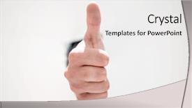  Presentation with breaking through - Amazing slide deck having businessman breaking through the paper backdrop and a white colored foreground