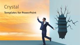  Presentation with breaking through - 