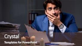  Presentation with evidence law - Slide deck featuring businessman burning the evidence late background and a tawny brown colored foreground