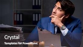 Presentation with late - Amazing presentation design having businessman burning the evidence late backdrop and a dark gray colored foreground