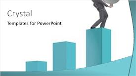  Presentation with gold dollar sign - Beautiful slide deck featuring businessman-carrying-dollar-sign backdrop and a white colored foreground