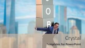  Presentation with burden - Cool new slide set with businessman-carrying-the-burden backdrop and a soft green colored foreground