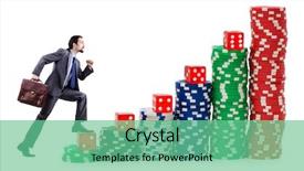  Presentation with climbing stairs - PPT layouts featuring businessman climbing stacks of casino background and a seafoam green colored foreground