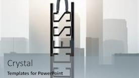  Presentation with businessman climbing the career ladder - Cool new theme with businessman-climbing-the-career-ladder backdrop and a light gray colored foreground