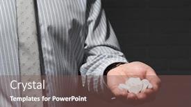  Presentation with medication - PPT layouts enhanced with businessman-closeup-portrait-he-standing background and a violet colored foreground