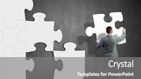  Presentation with website building 3d crossword puzzle cubes - Cool new PPT theme with red heart pillows with word love for valentine day backdrop and a gray colored foreground