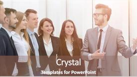  Presentation with team training - Audience pleasing PPT theme consisting of businessman conducts training with business backdrop and a violet colored foreground