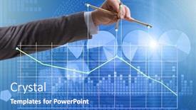  Presentation with strings - Amazing PPT theme having businessman controlling the market backdrop and a teal colored foreground