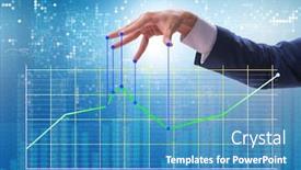  Presentation with strings - Presentation theme featuring monopoly - businessman controlling the market background and a teal colored foreground