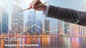  Presentation with strings - Presentation design enhanced with monopoly - businessman controlling the market background and a coral colored foreground