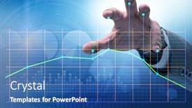  Presentation with strings - Beautiful presentation design featuring monopoly - businessman controlling the market backdrop and a ocean colored foreground