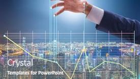  Presentation with strings - PPT theme having cartel - businessman controlling the market background and a seafoam green colored foreground