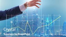  Presentation with strings - Beautiful PPT theme featuring monopoly - businessman controlling the market backdrop and a teal colored foreground