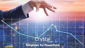  Presentation with strings - Slide deck featuring businessman-controlling-the-market background and a ocean colored foreground