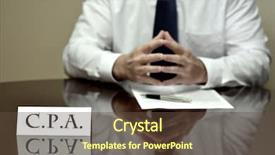 Presentation with cpa - PPT layouts with businessman cpa at desk background and a tawny brown colored foreground