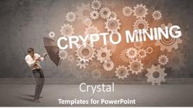  Presentation with defending - PPT theme consisting of businessman-defending-with-umbrella-concept background and a gray colored foreground