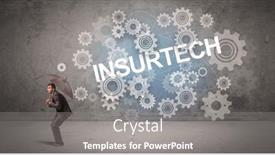  Presentation with defending - PPT theme enhanced with businessman-defending-with-umbrella-concept background and a gray colored foreground