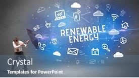  Presentation with defending - Presentation featuring businessman-defending-with-umbrella-modern background and a teal colored foreground