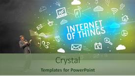  Presentation with defending - Amazing PPT theme having businessman-defending-with-umbrella backdrop and a seafoam green colored foreground