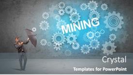  Presentation with defending - Cool new PPT layouts with businessman-defending-with-umbrella backdrop and a seafoam green colored foreground