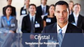  Presentation with conference - Amazing theme having businessman delivering presentation at conference backdrop and a ocean colored foreground