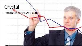  Presentation with sales - Colorful slides enhanced with businessman designing a plan backdrop and a white colored foreground