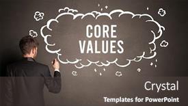  Presentation with cloud - PPT layouts enhanced with businessman-drawing-a-cloud background and a dark gray colored foreground