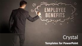  Presentation with cloud - Colorful PPT theme enhanced with businessman-drawing-a-cloud backdrop and a  colored foreground