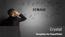  Presentation with creative - Presentation theme featuring businessman-drawing-a-creative-idea background and a gray colored foreground