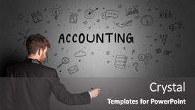  Presentation with creative - Slides with businessman-drawing-a-creative-idea background and a dark gray colored foreground