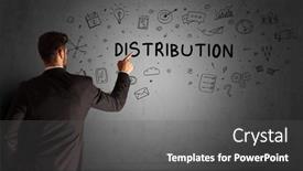  Presentation with creative - Beautiful slide deck featuring businessman-drawing-a-creative-idea backdrop and a dark gray colored foreground