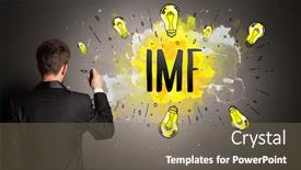  Presentation with new technology - PPT theme enhanced with businessman-drawing-colorful-light-bulb background and a violet colored foreground