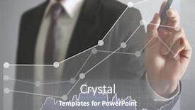  Presentation with graphics - Amazing PPT theme having businessman drawing graphics a growing graph backdrop and a gray colored foreground