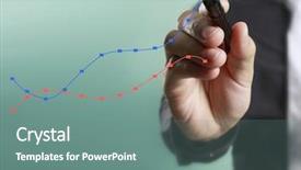  Presentation with graphics - Theme having businessman drawing graphics a growing background and a seafoam green colored foreground