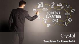  Presentation with social media - Amazing presentation design having businessman-drawing-social-media-icons backdrop and a gray colored foreground