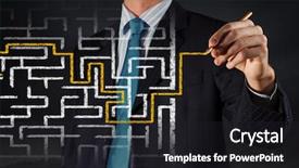  Presentation with close up view of the compass on old paper - Audience pleasing slide set consisting of businessman drawing way in labyrinth backdrop and a  colored foreground