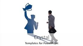  Presentation with prize - Amazing presentation design having businessman-dreaming-of-top-prize backdrop and a white colored foreground