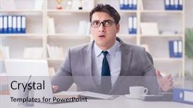  Presentation with fire alarm office - Audience pleasing theme consisting of businessman during fire alarm backdrop and a light gray colored foreground