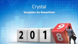  Presentation with reveal - Colorful slide deck enhanced with businessman-employee-rotating-cube backdrop and a teal colored foreground