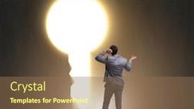  Presentation with choice - Slide deck enhanced with businessman-facing-difficult-choice-dilemma background and a violet colored foreground