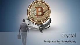  Presentation with rose falling animation - Beautiful presentation featuring businessman falling into the trap backdrop and a light gray colored foreground