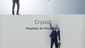  Presentation with fishing - Beautiful slides featuring businessman-fishing-his-colleague backdrop and a lemonade colored foreground