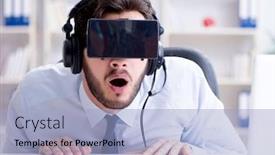  Presentation with hipster girl playing tetris game - Amazing PPT layouts having businessman gamer in office playing games backdrop and a light blue colored foreground