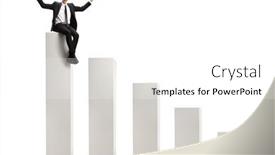  Presentation with win - Slide deck featuring businessman-gesturing-win-and-sitting background and a white colored foreground