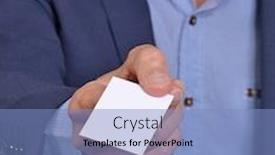  Presentation with business challenge businessman entrance maze - Cool new presentation with businessman-give-the-business-card backdrop and a light blue colored foreground