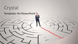  Presentation with maze - Presentation theme enhanced with  background and a  colored foreground