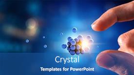  Presentation with spheres - Theme enhanced with businessman-hand-holding-a-bunch background and a ocean colored foreground