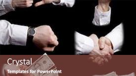  Presentation with black hands - Cool new PPT theme with businessman-hands-collection-isolated backdrop and a tawny brown colored foreground