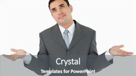  Presentation with white pigeon against the blue - Slide deck enhanced with businessman has no clue background and a dark gray colored foreground