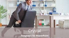  Presentation with fun work - Slide set featuring businessman-having-fun-taking background and a gray colored foreground